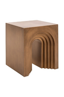 Arched Brushed Gold End Table | Richmond Interiors Vevey | Oroatrade.com