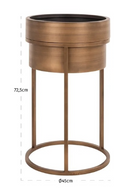 Brushed Gold Planter | Richmond Interiors Chadd | Oroatrade.com