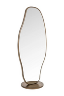 Brushed Gold Organic-Shaped Mirror | Richmond Interiors Jalyce | Oroatrade.com