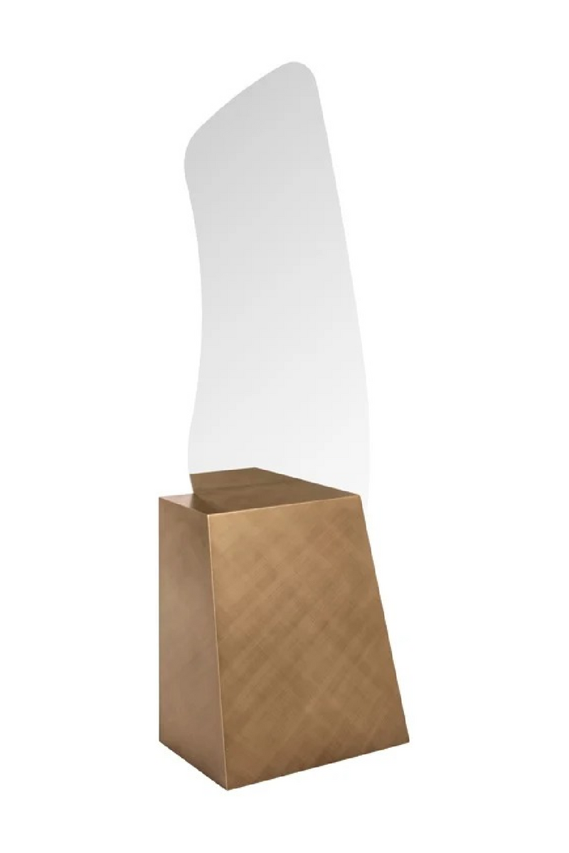 Brushed Gold Base Mirror | Richmond Interiors Mayla | Oroatrade.com