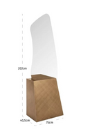 Brushed Gold Base Mirror | Richmond Interiors Mayla | Oroatrade.com