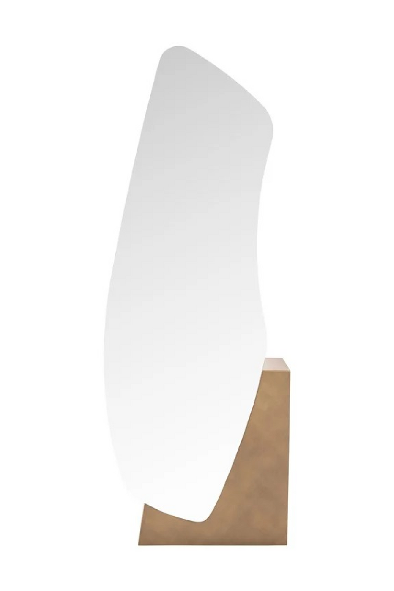 Brushed Gold Base Mirror | Richmond Interiors Mayla | Oroatrade.com
