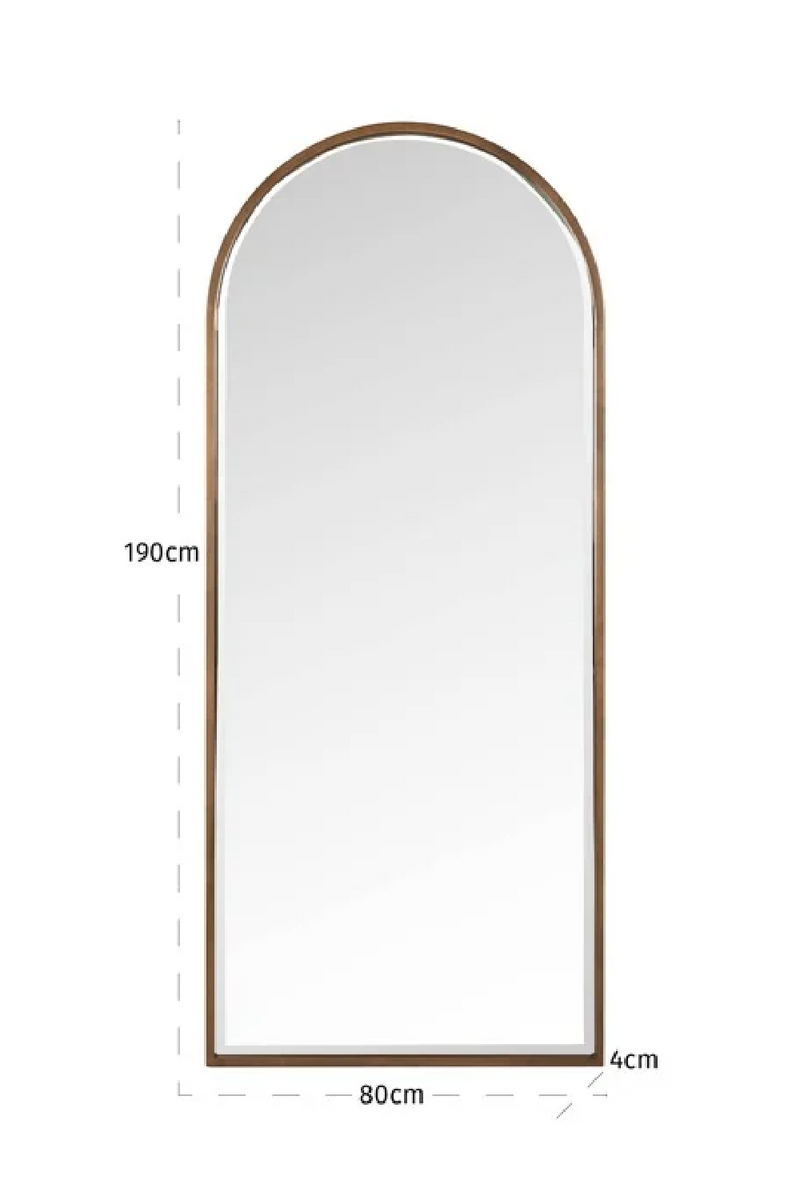 Brushed Gold Arched Mirror | Richmond Interiors Maylinn | Oroatrade.com