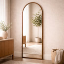Brushed Gold Arched Mirror | Richmond Interiors Maylinn