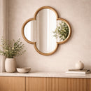 Clover-Shaped Gold Mirror | Richmond Interiors Lowen