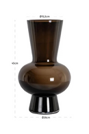 Brown Long-Necked Glass Vase | Richmond Interiors Zaya | Oroatrade.com