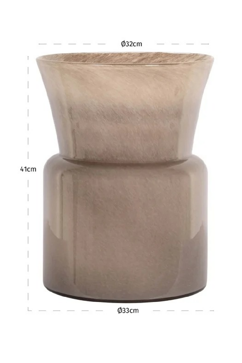 Brown Sculptural Glass Vase | Richmond Interiors Milo | Oroatrade.com