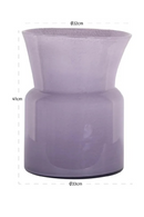 Purple Sculptural Glass Vase | Richmond Interiors Milan | Oroatrade.com