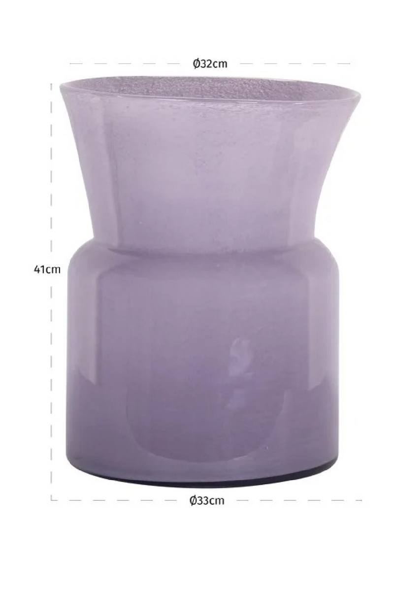 Purple Sculptural Glass Vase | Richmond Interiors Milan | Oroatrade.com