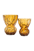 Faceted Amber Glass Vase | Richmond Interiors Mason | Oroatrade.com