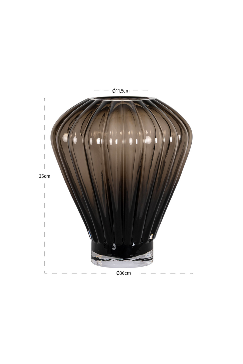 Brown Glass Vase | Richmond Interiors Shani | Oroatrade.com