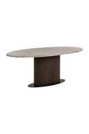 Brown Marble Oval Dining Table | Richmond Interiors Rasford | Oroatrade.com