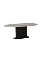 Brown Marble Oval Dining Table | Richmond Interiors Rasford | Oroatrade.com