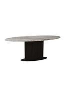 Brown Marble Oval Dining Table | Richmond Interiors Rasford | Oroatrade.com