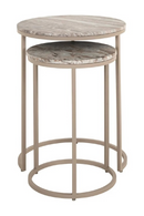 Marble Nested End Tables (2) | Richmond Interiors Fairfax | Oroatrade.com