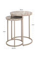 Marble Nested End Tables (2) | Richmond Interiors Fairfax | Oroatrade.com