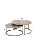 Marble Nested Coffee Tables (2) | Richmond Interiors Fairfax | Oroatrade.com