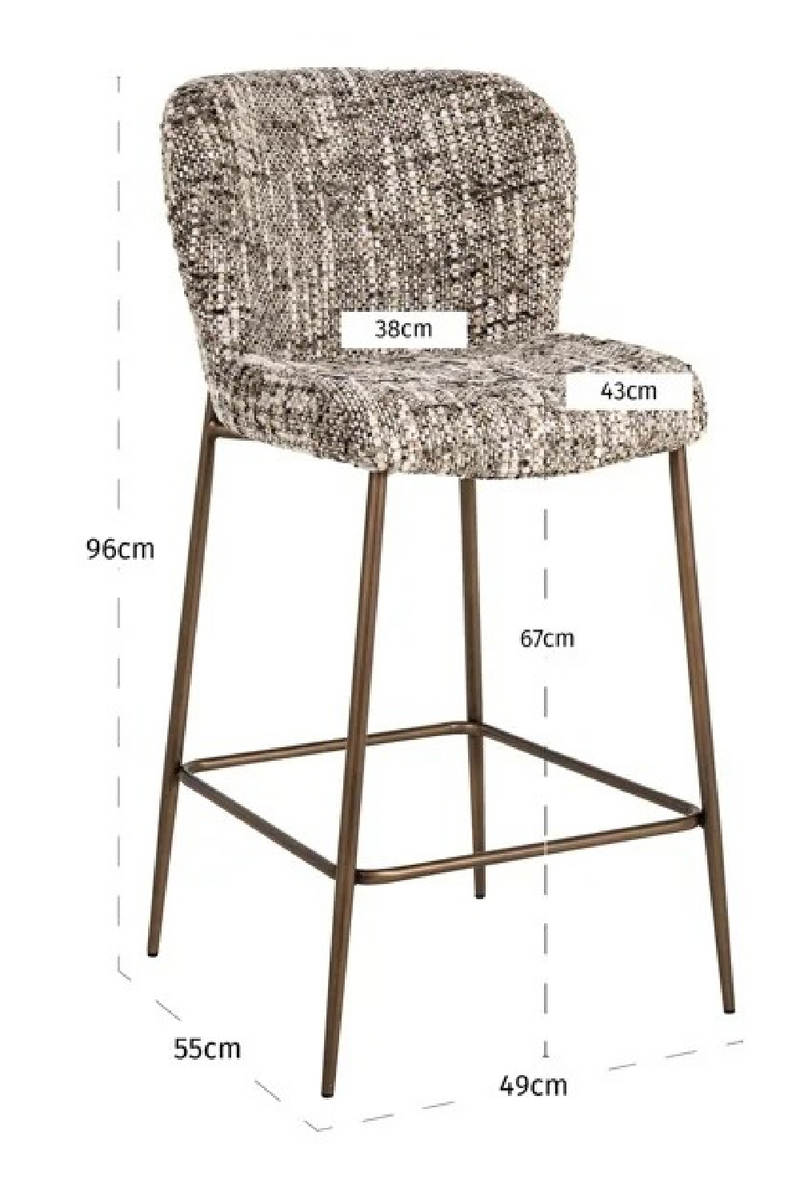 Upholstered Counter Stool | Richmond Interiors Odarby | Oroatrade.com