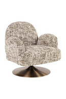 Brown Swivel Lounge Armchair | Richmond Interiors Kagney | Oroatrade.com