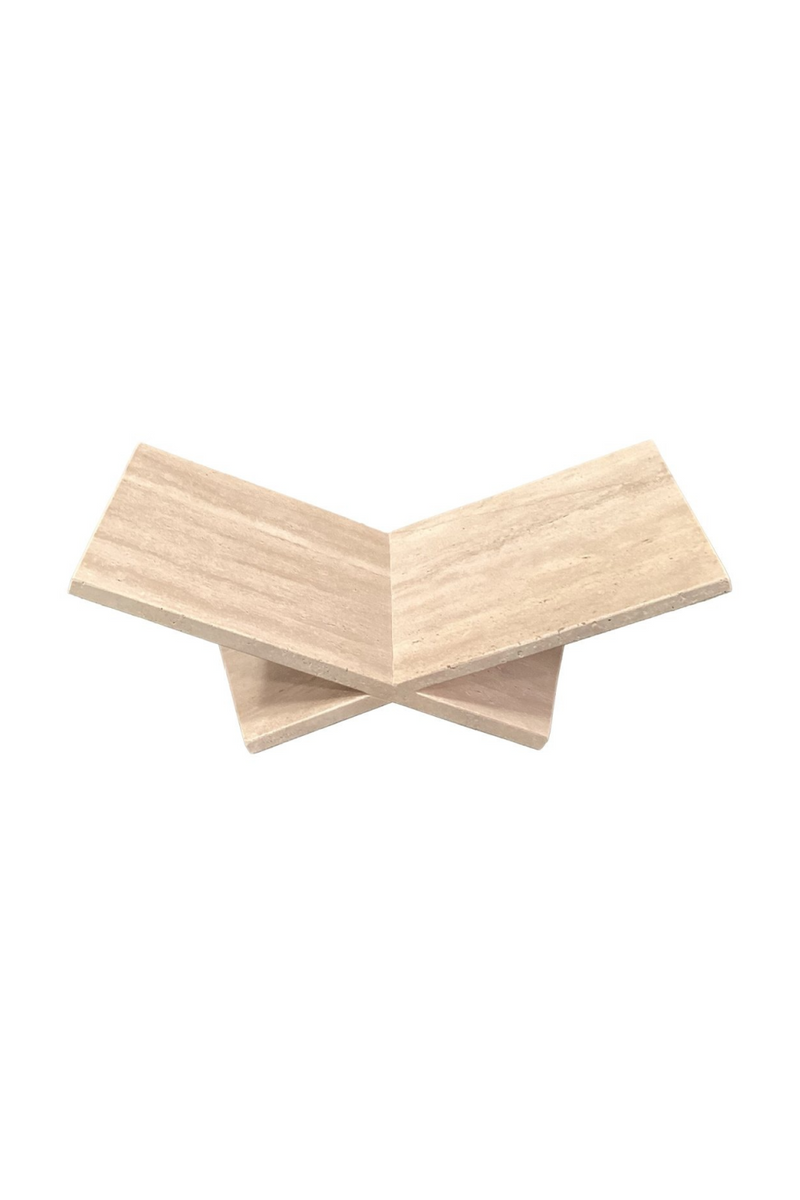 Beige Travertine Bookstand | Richmond Interiors Belice | Oroatrade.com