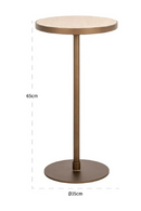 Beige Porcelain Pedestal End Table | Richmond Interiors Selly | Oroatrade.com