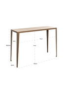 Beige Porcelain Console Table | Richmond Interiors Severine | Oroatrade.com