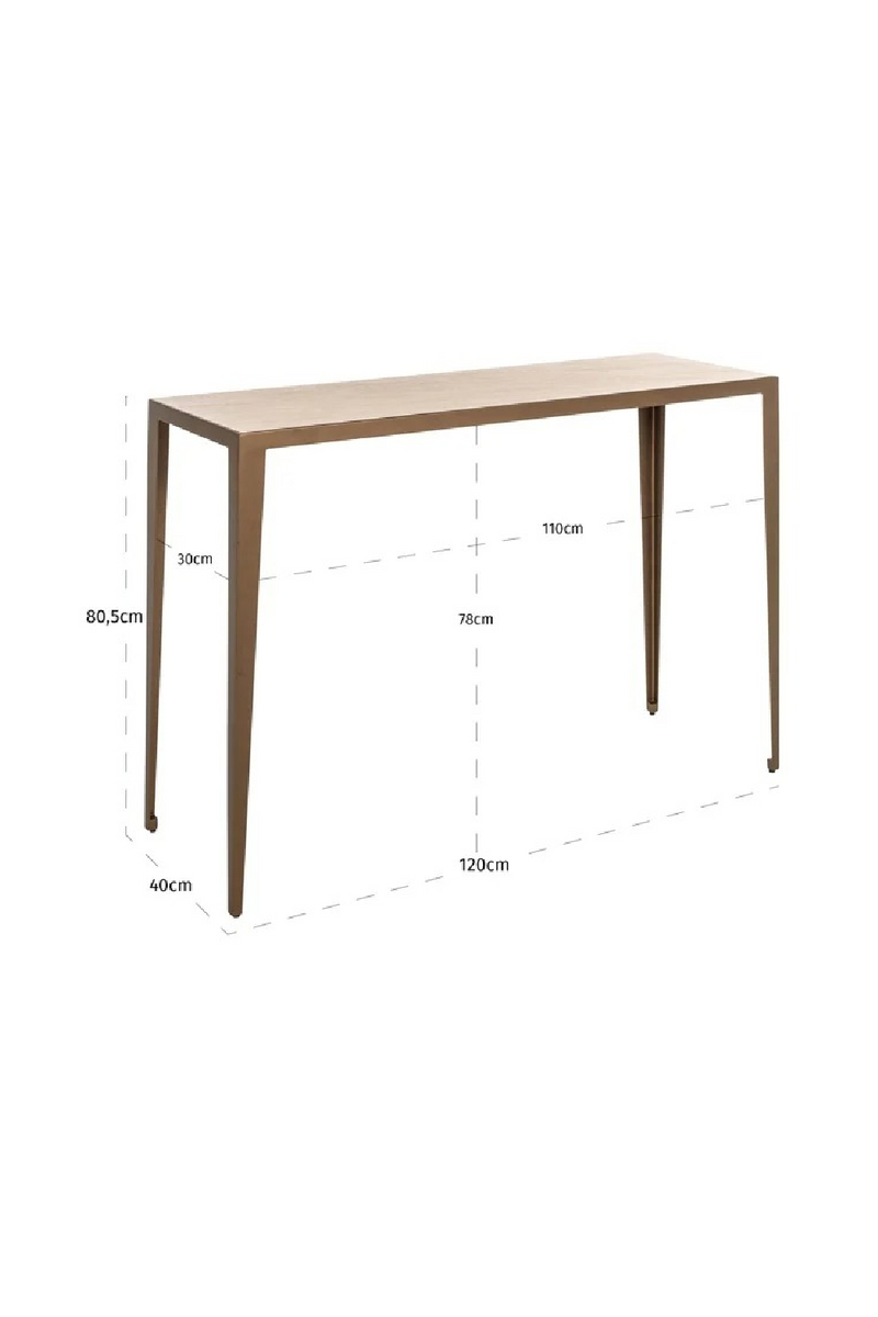 Beige Porcelain Console Table | Richmond Interiors Severine | Oroatrade.com