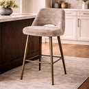 Beige Cut-Out Counter Stool | Richmond Interiors Delphine