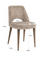 Cut-Out Cream Dining Chairs (2) | Richmond Interiors Delphine | Oroatrade.com