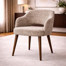 Cream Cut-Out Dining Armchair | Richmond Interiors Delphina