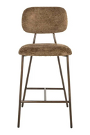Brown Fabric Counter Stools (2) | Richmond Interiors Xenia | Oroatrade.com