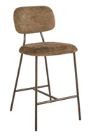 Brown Fabric Counter Stools (2) | Richmond Interiors Xenia | Oroatrade.com