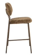 Brown Fabric Counter Stools (2) | Richmond Interiors Xenia | Oroatrade.com