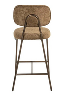 Brown Fabric Counter Stools (2) | Richmond Interiors Xenia | Oroatrade.com