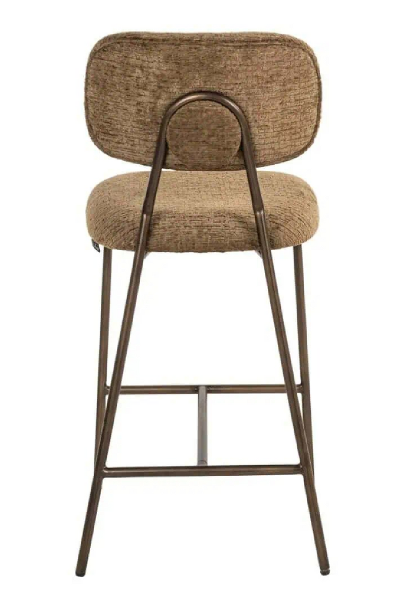 Brown Fabric Counter Stools (2) | Richmond Interiors Xenia | Oroatrade.com