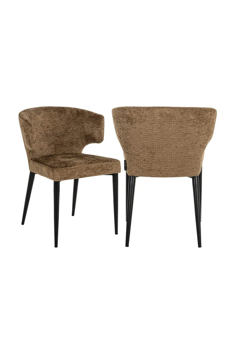 Brown Curved Back Dining Chair | Richmond Interiors Taylor | Oroatrade.com