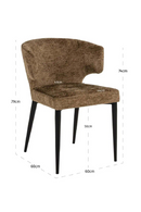 Brown Curved Back Dining Chair | Richmond Interiors Taylor | Oroatrade.com