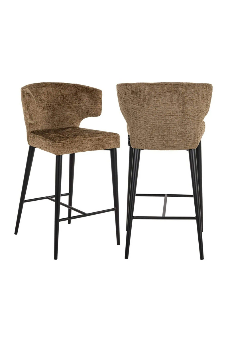 Brown Upholstered Counter Stool | Richmond Interiors Taylor | Oroatrade.com