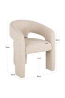 Cream Cut-Out Lounge Chair | Richmond Interiors Belle | Oroatrade.com