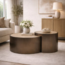Steel Framed Nested Coffee Tables (2) | Richmond Interiors Ronson
