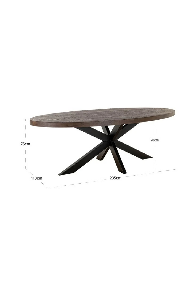 Oval Oak Dining Table | OROA Watson | Oroatrade.com