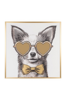 Bespectacled Dog Wall Art | Richmond Interiors Bodhy | Oroatrade.com