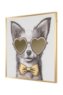 Bespectacled Dog Wall Art | Richmond Interiors Bodhy | Oroatrade.com