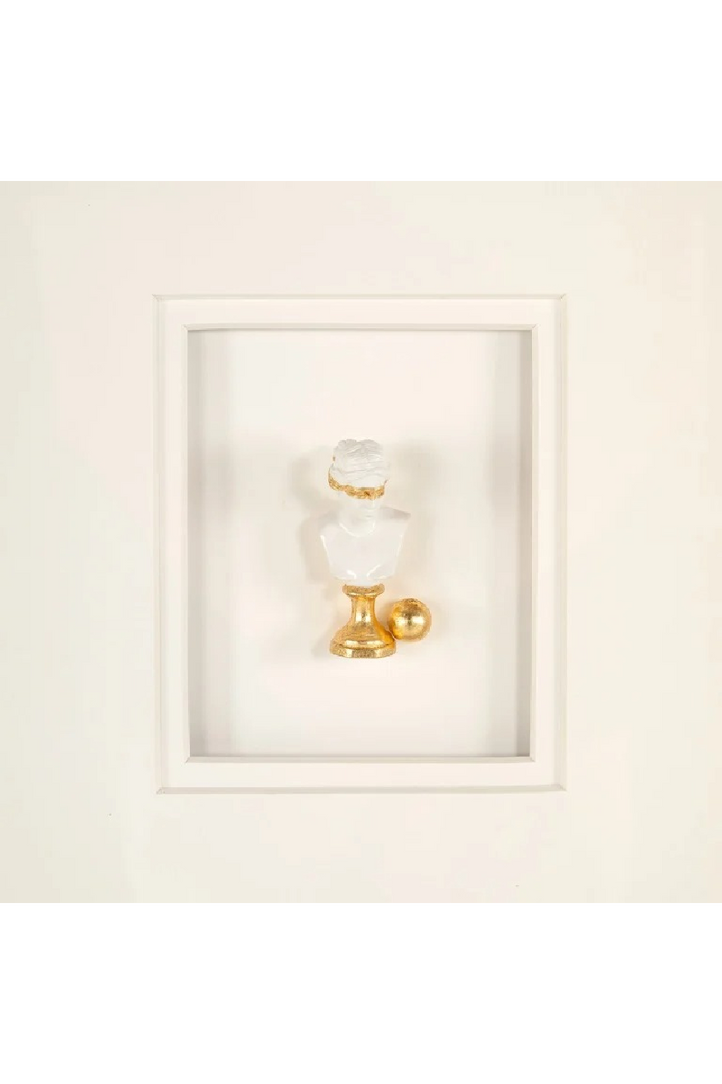 White Framed Sculpture Wall Art | Richmond Interiors Hanna | Oroatrade.com