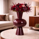Red Conical Sphere Vase | Richmond Interiors Arvine