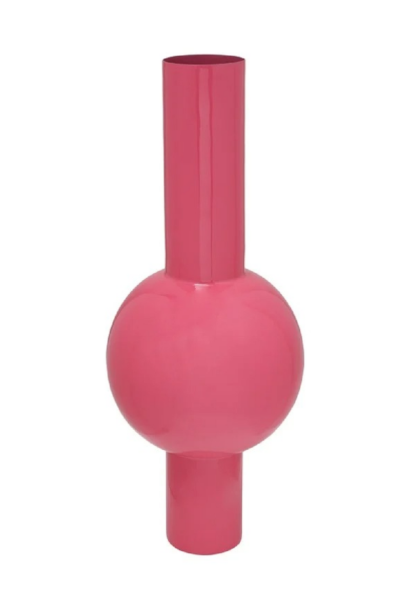 Pink Tubular Enamel Vase | Richmond Interiors Noura | Oroatrade.com