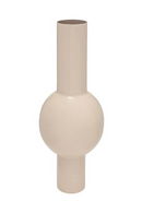 White Tubular Enamel Vase | Richmond Interiors Novee | Oroatrade.com