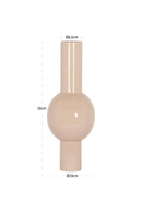 White Tubular Enamel Vase | Richmond Interiors Novee | Oroatrade.com