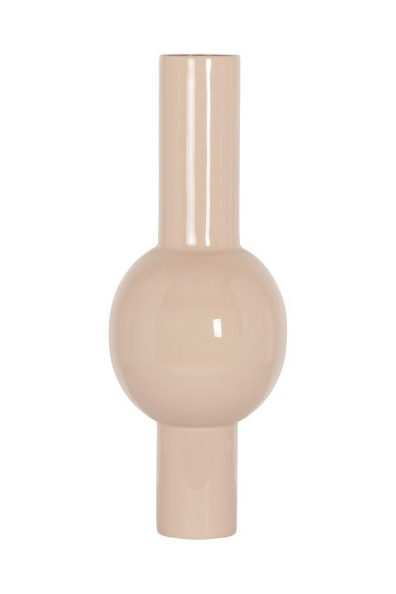 White Tubular Enamel Vase | Richmond Interiors Novee | Oroatrade.com