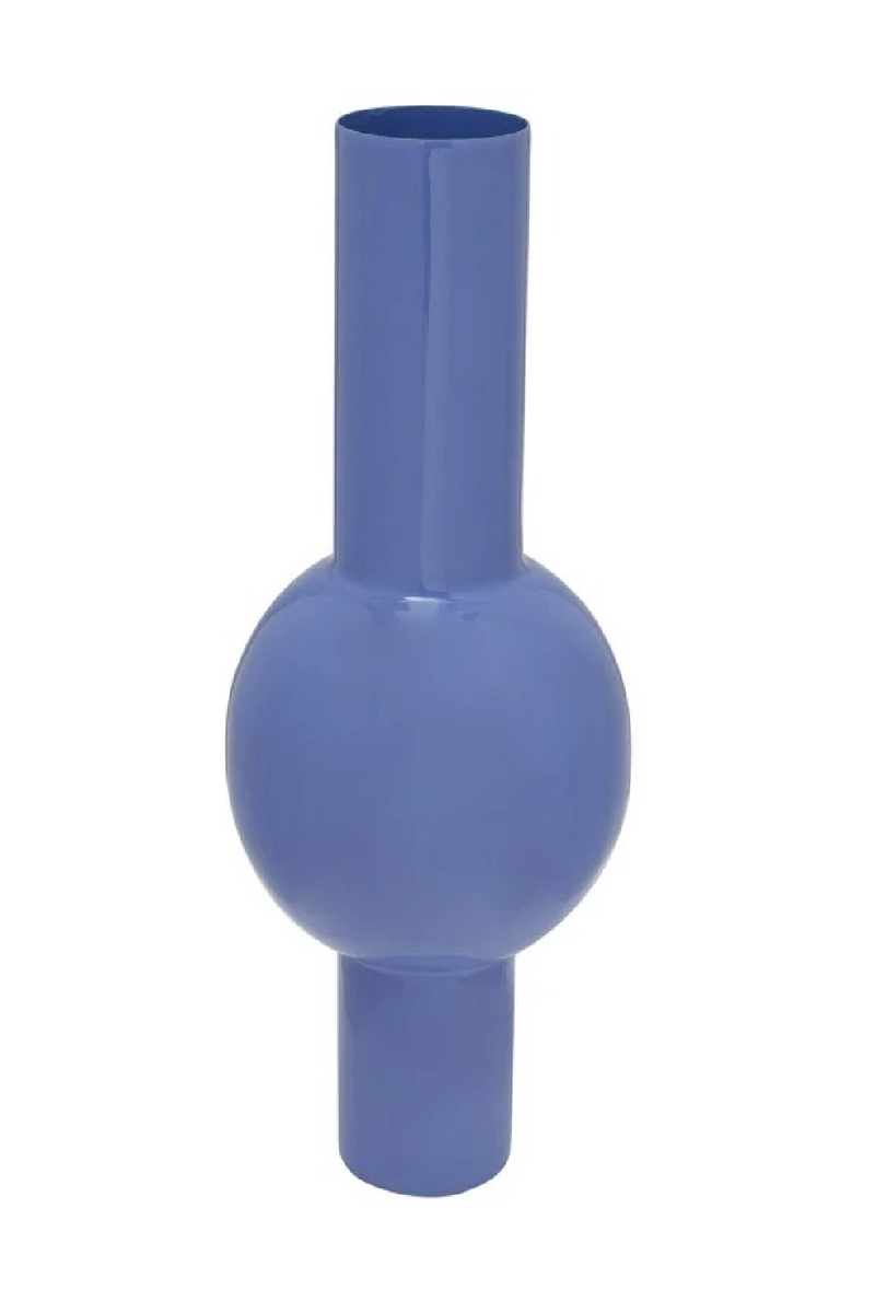 White Tubular Enamel Vase | Richmond Interiors Novee | Oroatrade.com
